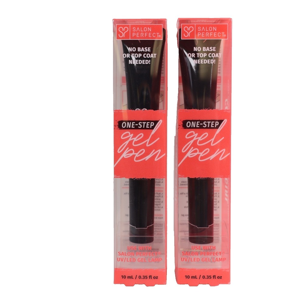 2 PACK Salon Perfect Nail One-Step Gel Pen, Copacabana Girl 0.35 fl oz